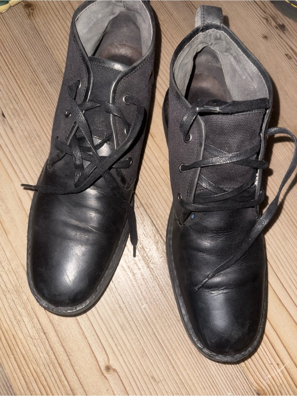 Black Lace-Up Chukka Boots